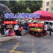 睿如AI识别违规占道摆摊系统