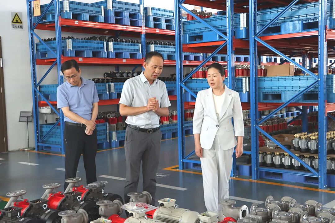 市政协主席李晖一行莅临奥兰克泵业走访调研